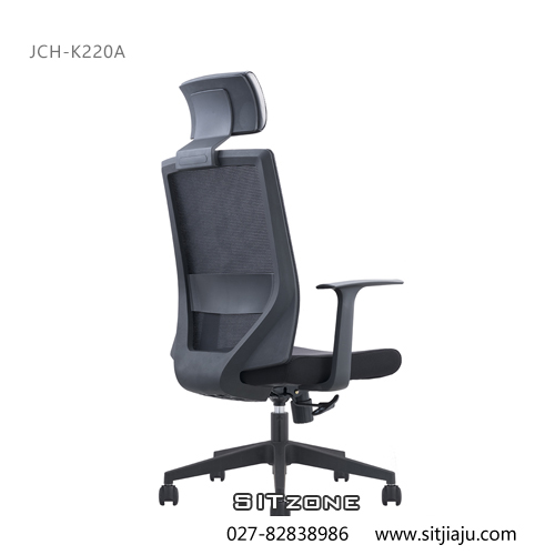 武汉高背椅JCH-K220A全黑色