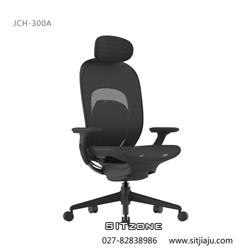 武汉网布老板椅JCH-K300A黑色2