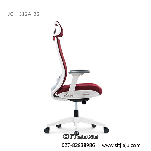 武汉主管椅JCH-312A-BS白色框架3