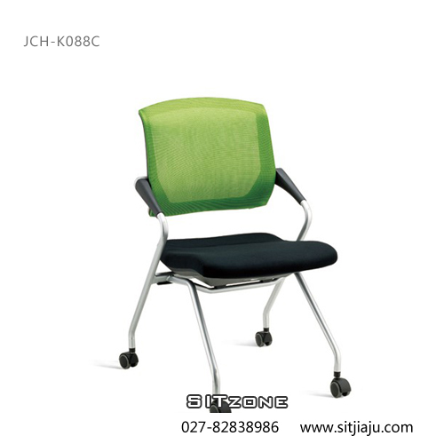 武汉培训椅JCH-K088C黑座绿背