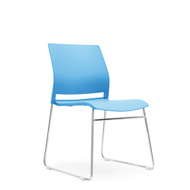 Sitzone武汉办公椅，武汉培训椅JCH-K252C-LS蓝色，武汉塑料椅